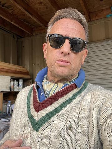 selfie of wallace with glasses on