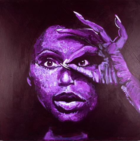 Donyale in Purple by Chris Gocong
