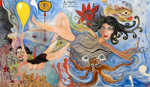 the siren with three breast
