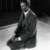 David Bowie kneeling meditating